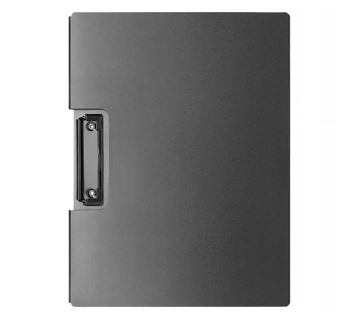 А4 Папка-планшет с зажимом и крышкой Deli PE127, полипропилен, тёмно-серый, Китай