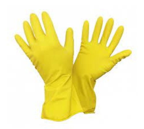 Перчатки хозяйственные латексные р-р XL с хлопковым напылением, Китай