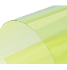 Обложка (перф.) пласт. прозр. 0,2 мм желтая (100шт.), Prest. yellow A4 200. Польша