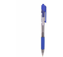 Ручка шарик/автомат ARROW Дели 0,7мм синий стерж. с резино.держат., пулев.након, корпус проз, Китай