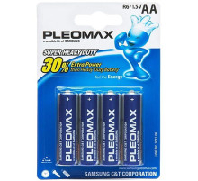 Батарейка LR6 АА Pleomax Samsung гальв. солевые 1,5V, 4 шт/уп, Китай