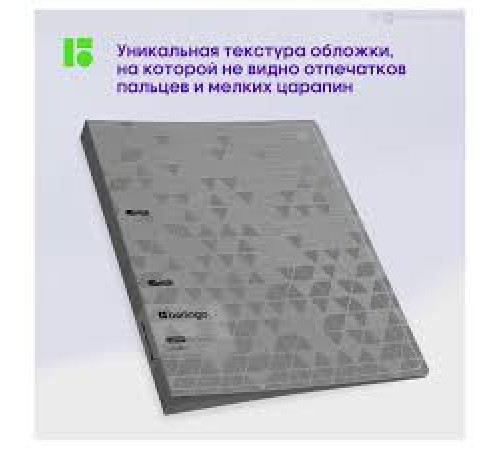 Папка на 2 кольца Berlingo "Metallic", 24мм, 1000мкм, сереб. металлик, с внутр. карма, Китай