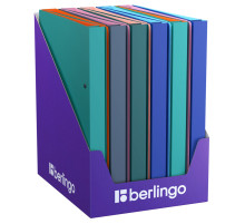 Папка на 2 кольца Berlingo Soft Touch, 24мм, 700мкм, ассорти, с внутр. карманом, Китай