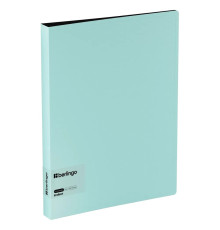 Папка на 4 кольца Berlingo "Instinct" А4, 35мм, 700мкм, D-кольца, с внутр. карманом, аквамарин,Китай