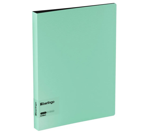 Папка на 4 кольца Berlingo "Instinct" А4, 35мм, 700мкм, D-кольца, с внутр. карманом, мятный,Китай