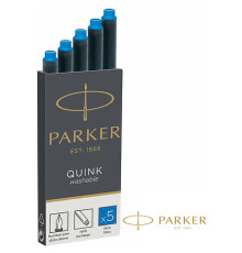 Чернильный патрон 75 мм. "Parker" 5 шт./уп., длин., синий, ФРАНЦИЯ