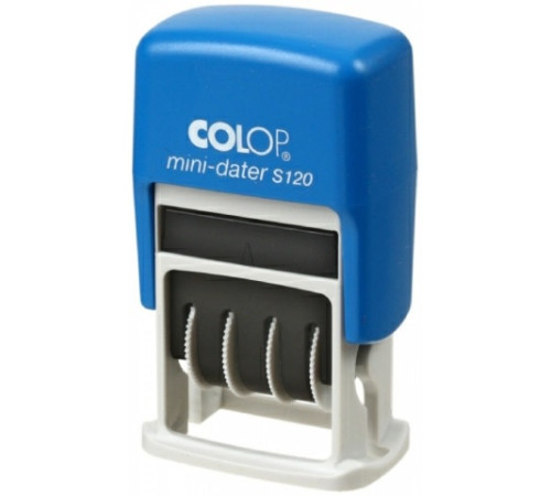 Датер мини Colop S120 буквенный, 3,8мм русский алфавит,полуавтомат., Чехия
