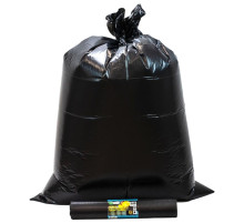 240л Мешки для мусора 240л 10шт/рулон ПВД 75 мкм 93*130см Mirpack Стройка цв. чёрный, Россия