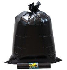 240л Мешки для мусора 240л 10шт/рулон ПВД 75 мкм 93*130см Mirpack Стройка цв. чёрный, Россия