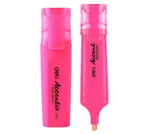 Маркер-текстовый Deli Accentio розовый, 1-5 мм, Китай
