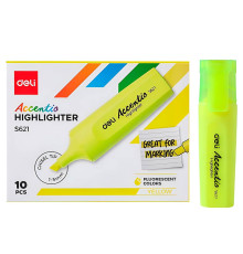 Маркер-текстовый Deli Accentio желтый 1-5 мм, Китай