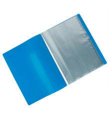 Папка 10 файлов А4,  синяя "Shebar", пластик 200 мкм, Иран