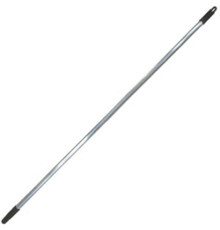 Ручка 140 см с резьбой аллюминевый (черная ручка) Китай