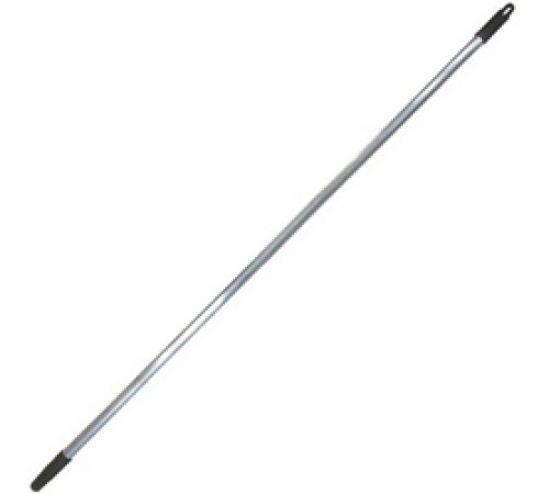 Ручка 140 см с резьбой аллюминевый (черная ручка) Китай