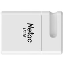 USB Флеш-накопитель 32GB  3.0 Netac U116 mini, пластик, цвет-белый, Китай