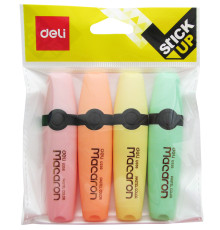 Набор маркеров-текстовых 4 цвета 1-5 мм Deli  Macaron , Китай