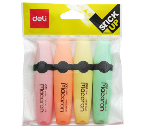 Набор маркеров-текстовых 4 цвета 1-5 мм Deli  Macaron , Китай