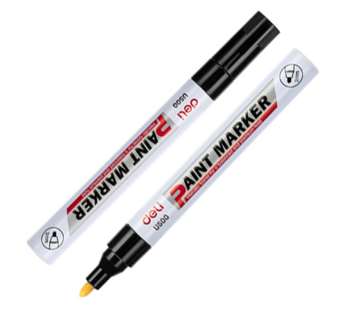 Маркер-краска Deli PAINT, черный, 2.0 мм,  Китай