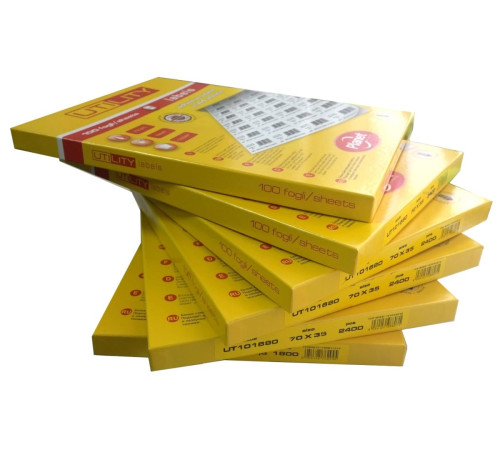 Бумага самоклеющаяся А4/100л  белая Planet Utility(210*297)1ч, Италия