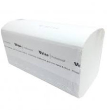 Полотенца бумажные V - сложение, 250 шт/пач, 1 слой,210*216 мм.серый РФ