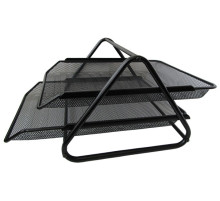 Лоток горизонтальный металл. черный на 2 лотка GROSS, 295х350х184 мм,Китай