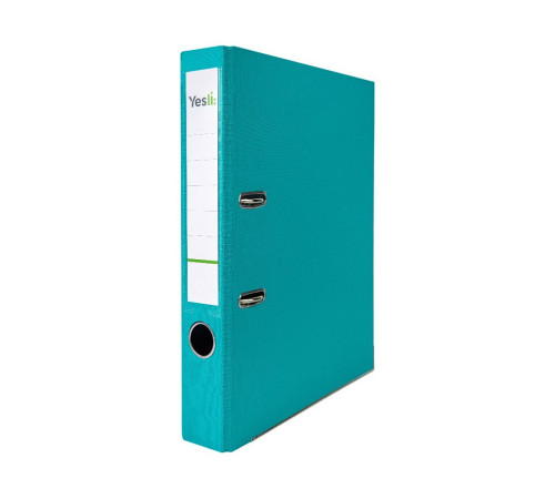 Папка регистратор А4, ПВХ Эко, 75 мм. "YesЛи:" бирюзовый, Китай