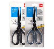 Ножницы 175 мм, ERGO, Deli, чёрные/серые, Китай