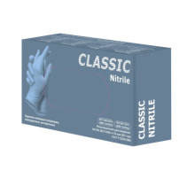 Перчатки нитрил. неопудр., Nitrile Classik(голубые)  р M 100 шт/упак, Китай