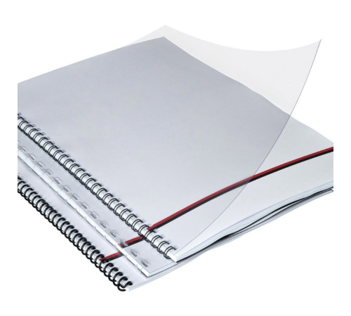 Обложка (перф.) пласт. прозр. А4, 150mic (100шт.), Clear,Китай