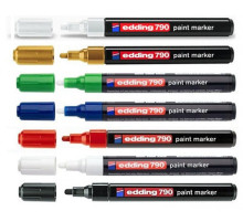 Маркер перм., белый на нитрокраске "790" Edding . Германия