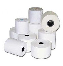 Лента чековая 76х12x50 в виде роликов (офсетная)  плотность 55г/м.кв. (144 рул/кор) РБ