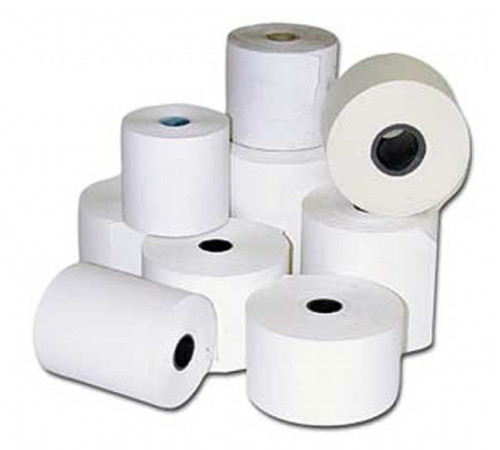 Лента чековая 76х12x50 в виде роликов (офсетная)  плотность 55г/м.кв. (144 рул/кор) РБ