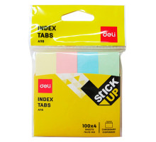 Закладки бумажные 19*76 мм, 4 цв.*100 листов, Китай