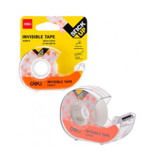 Диспенсер с клейкой лентой (скотч) 18мм*7,62м суперпрозрачная (Deli), Китай