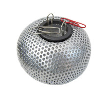 Диспенсер для скрепок HORER металлич. магнитный (боченок) серебро, Китай