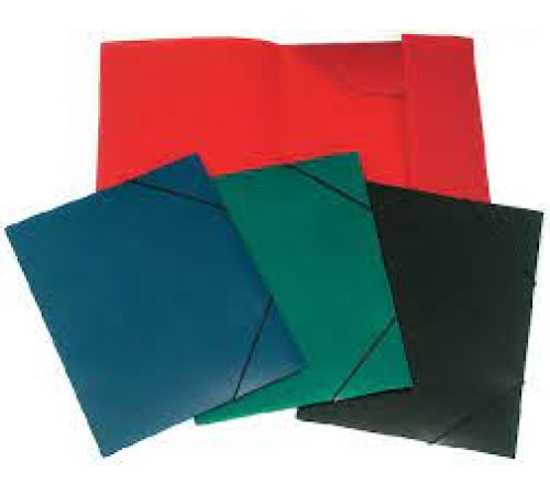 Папка на резинках А4, МАМ ТД (Регистр), плоская, пластик, ассорти, Россия