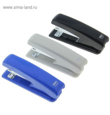 25л Степлер №24/6  Дели (пласт.корпус, металлич. механизм, гл.захв 5см.цв. беж.син.черн.) Китай