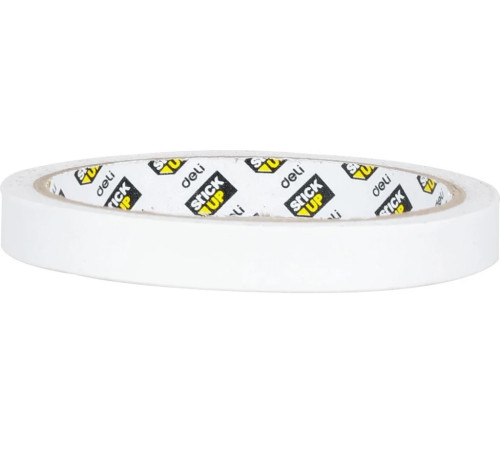 Клейкая лента двухсторонняя белая 12мм*9,1м Deli, Китай