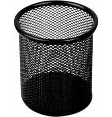 Подставка металл.сетка  д/канц.принадлежностей черный кругл, Китай