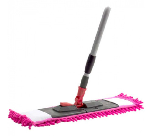 Швабра 120см, телескопическая рукоятка, насадка Синель 40,5*10,5 см. РБ