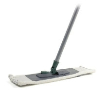 Швабра 110 см, универсальная с  рукояткой, насадка из полиэстр. 44*14см. РБ