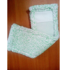 Насадка сменная 44*14см для плоской швабры, микрофибра, прямоуг. 90г. РБ