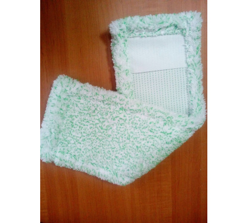 Насадка сменная 44*14см для плоской швабры, микрофибра, прямоуг. 90г. РБ