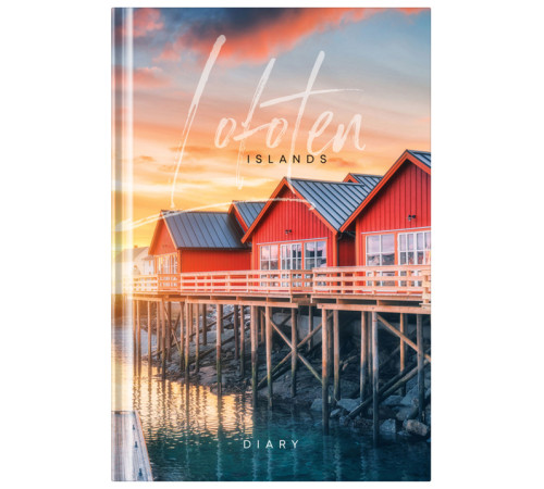 Ежедневник A5 недатир. 136 л., «Путешествия. Lofoten Islands», глянцевая ламинация, РФ