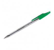Ручка шариковая зелёный стержень, Berlingо Н-30, корпус прозр., Китай