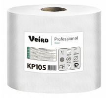 Полотенца бумажные Veiro Professional Basic в рулонах с центральной вытяжкой, 300м, 1 слой.РФ