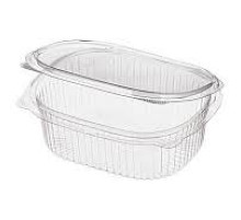 Контейнер 1000мл однор пласт., с совмещ. крыш. прозр.,овал. ПЭТ КС Кр-1000 (РКС)  177х148х76мм, РФ