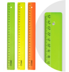 Линейка 25 см пласт. непроз. фисташковая СТАММ. РФ