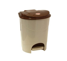 Пласт. контейнер для мусора с педалью 19л, мрамор, РФ