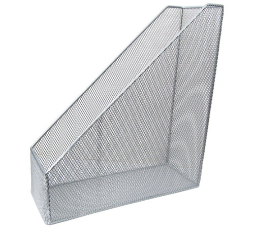 Лоток вертикальный металлический HORER размер 27*10*30 см,сетка, СЕРЕБРО,Китай